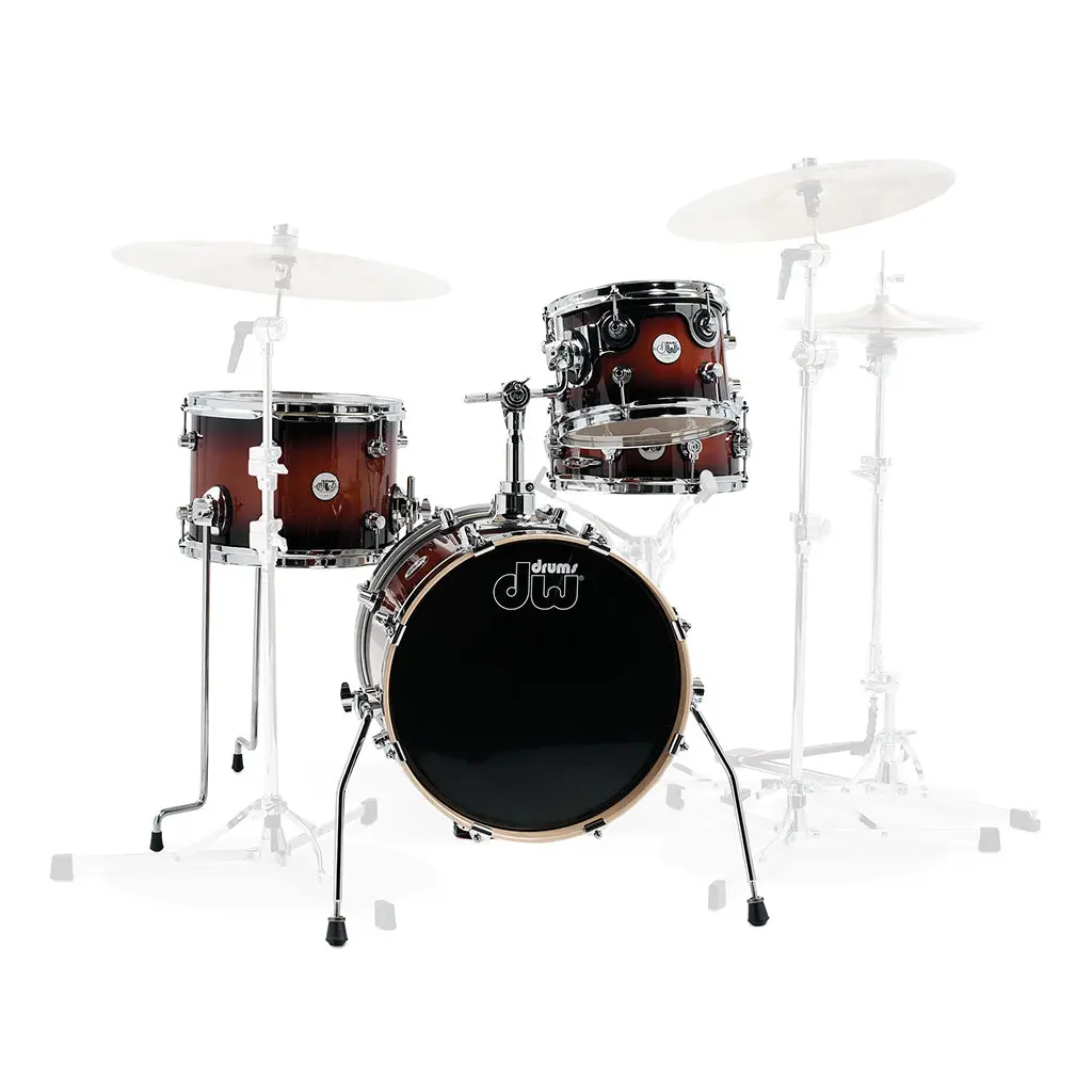 Dw Design Series Mini-Pro 4-Piece Shell Pack - Tobacco Burst 1