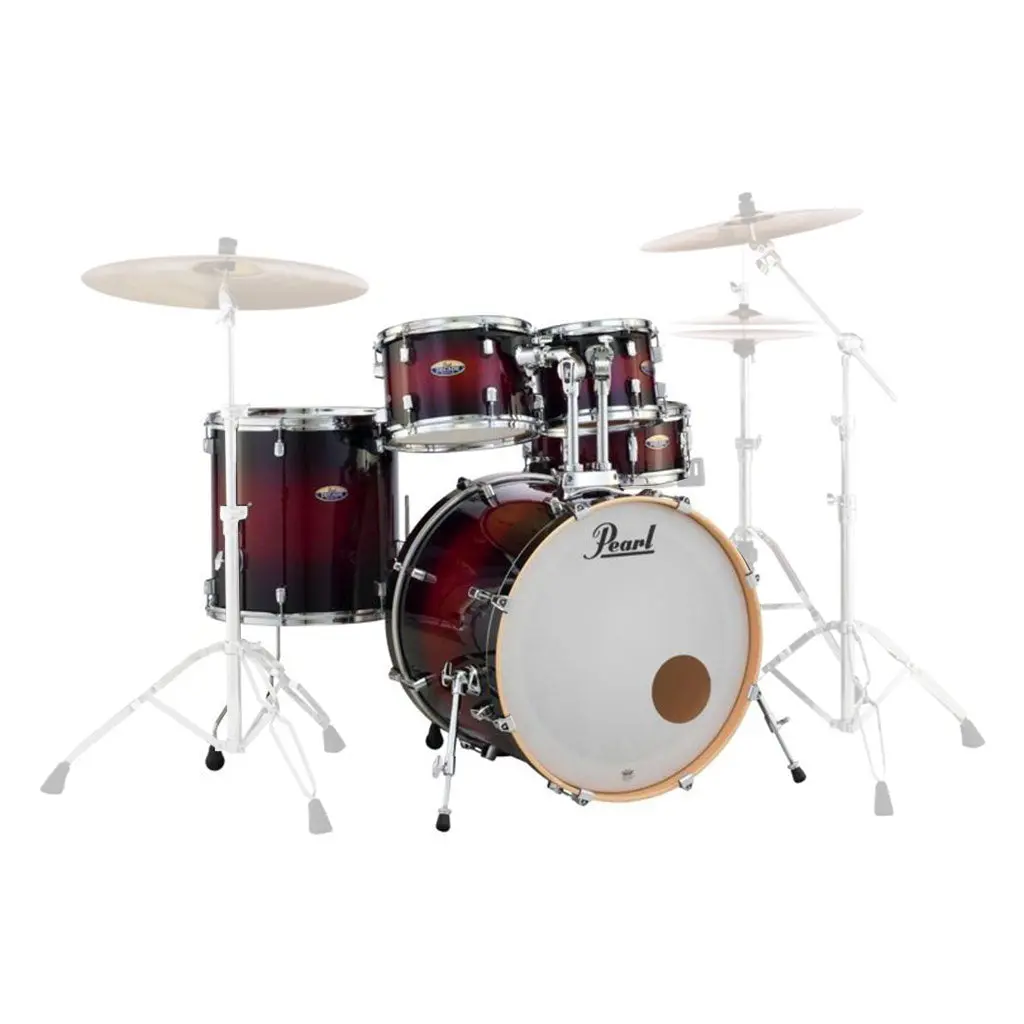 Pearl Decade Maple 5-Piece Shell Pack - Gloss Deep Red Burst 1