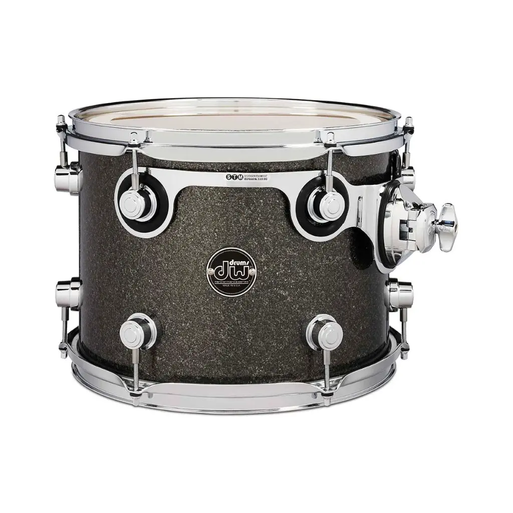 Dw Performance Series Mounted Tom - 9 X 12 Inch - Pewter Sparkle Finishply 1