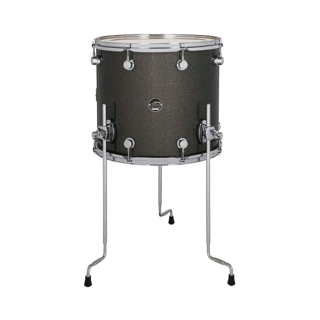 Dw Performance Series Floor Tom - 14 X 16 Inch - Pewter Sparkle Finishply 1