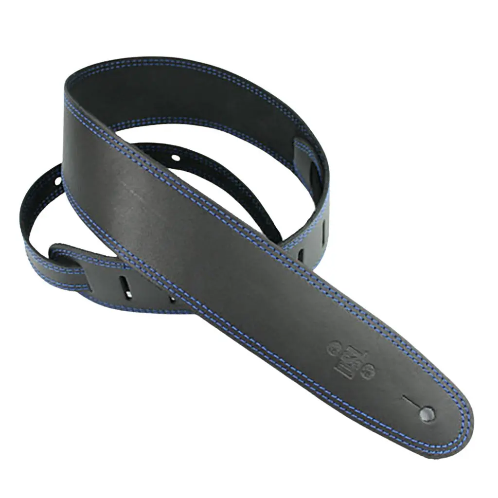 Dsl Sge25-15-8 Strap 2.5" Single Ply Black With Blue Stitch 1