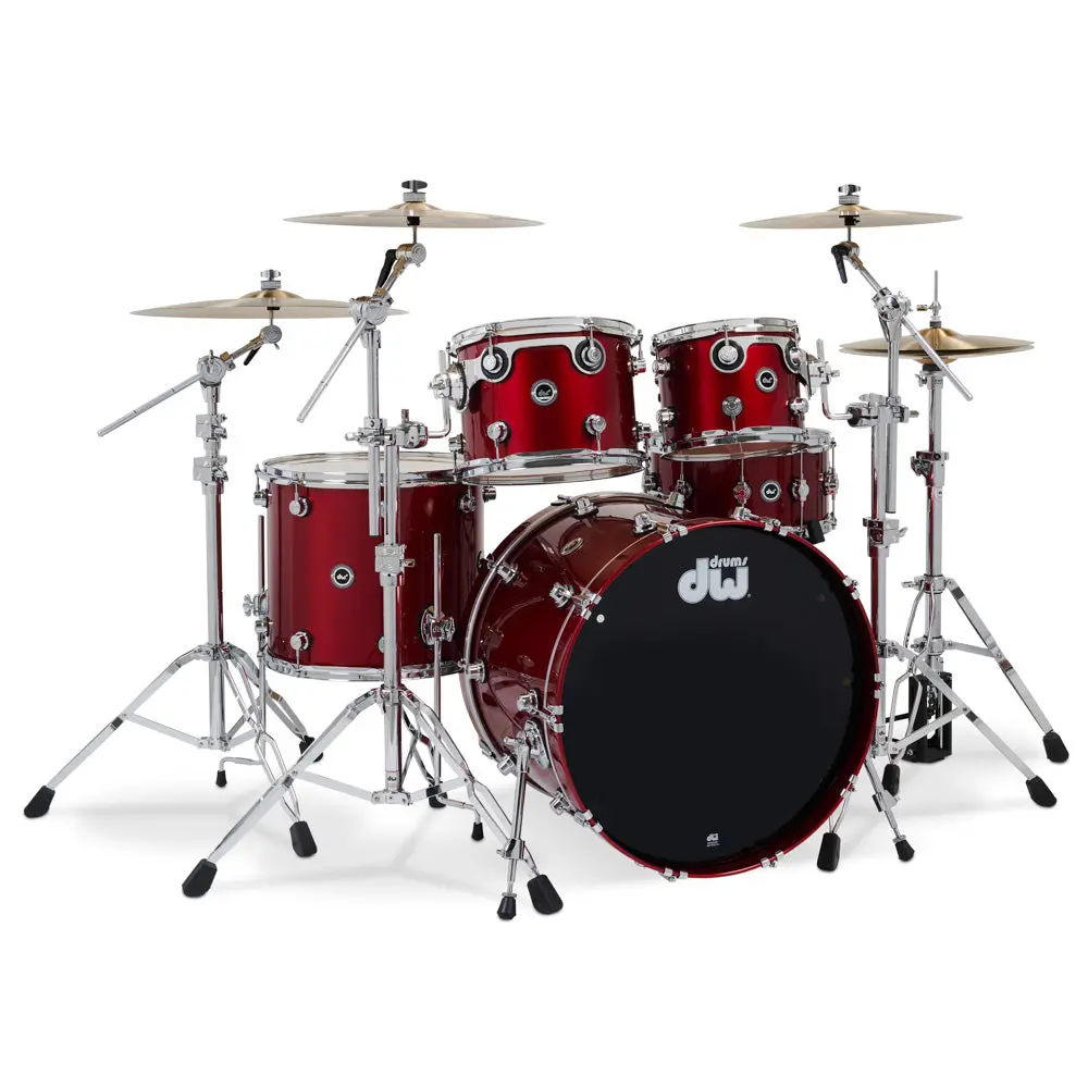 Dw Dwe 5-Piece Complete Bundle Kit - Black Cherry Metallic 1
