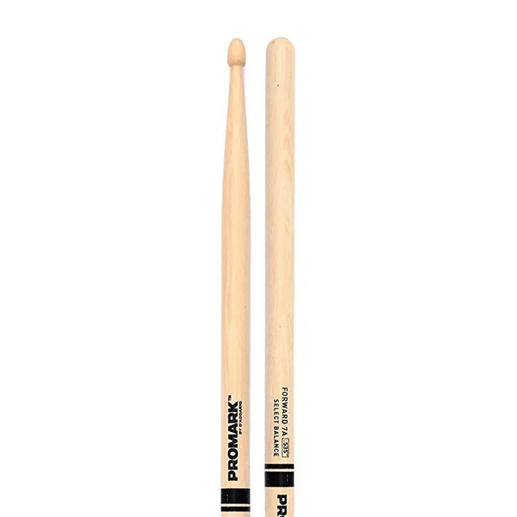 Promark Forward 7A .535" Hickory Acorn Wood Tip 1