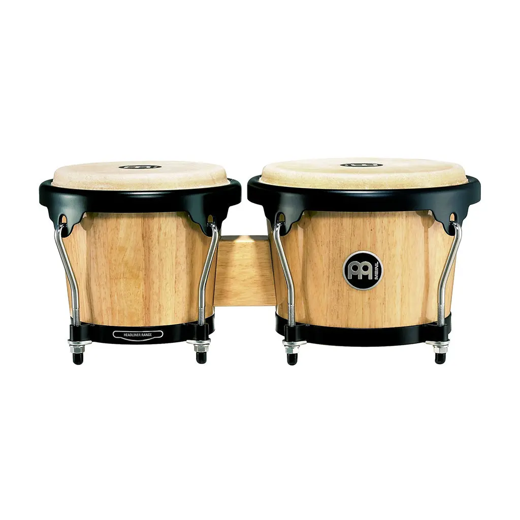 Meinl Headliner Series Hb100 Wood Bongos: Natural - 6 3/4" Macho & 8" Hembra 1