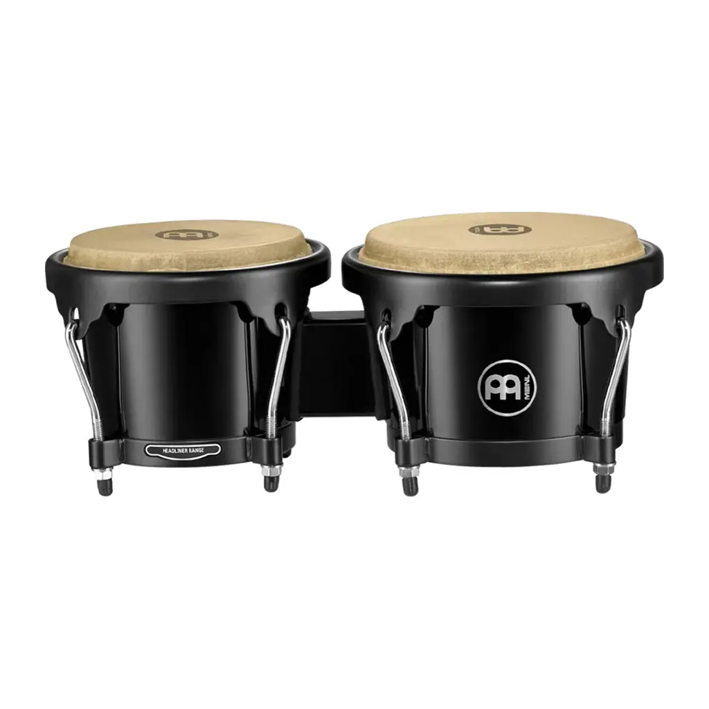 Meinl Journey Series Hb50 Bongos: 6 1/2" Macho & 7 1/2" Hembra - Black 1