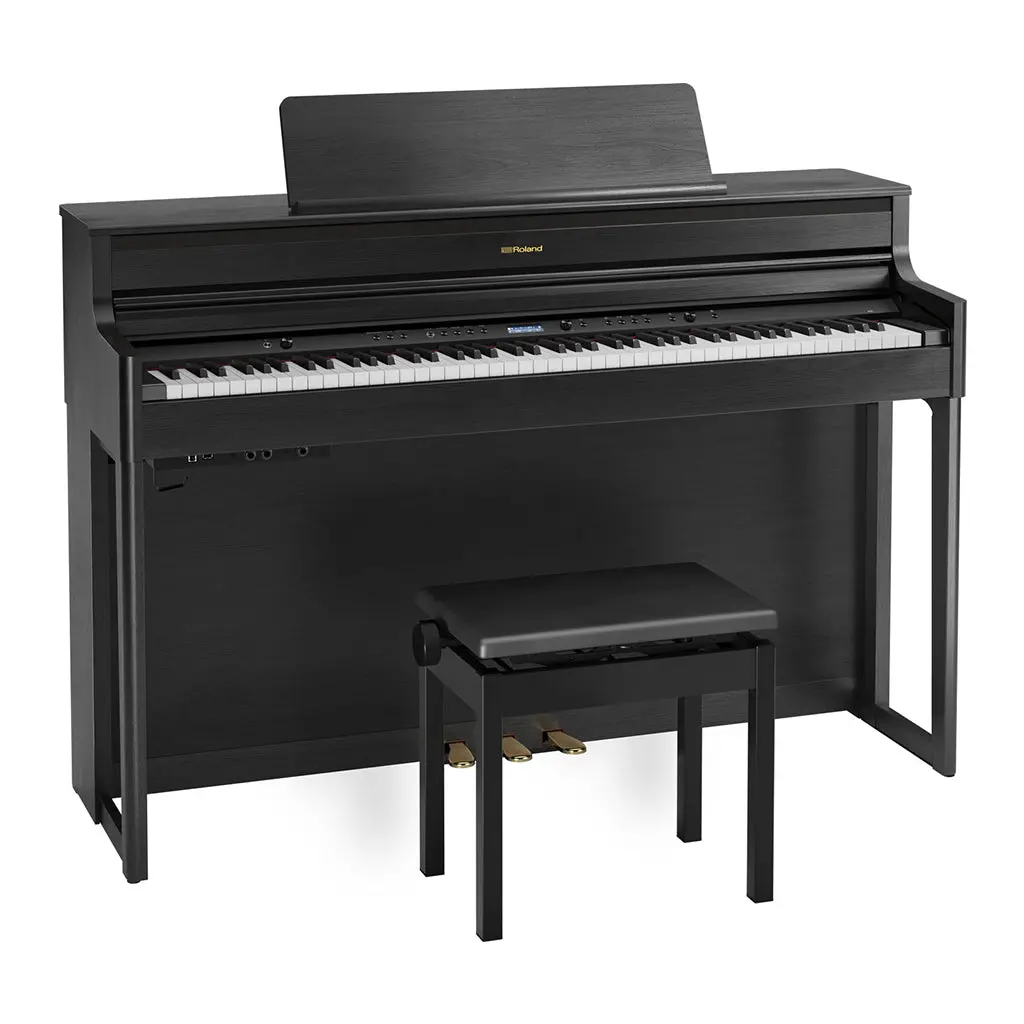 Roland Hp704 Digital Piano - Charcoal Black 1