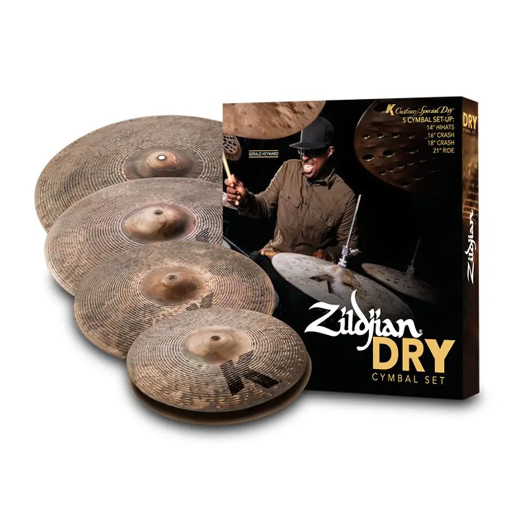 Zildjian K Custom Dry Cymbal Pack - 14" 16" 18" 21" 1