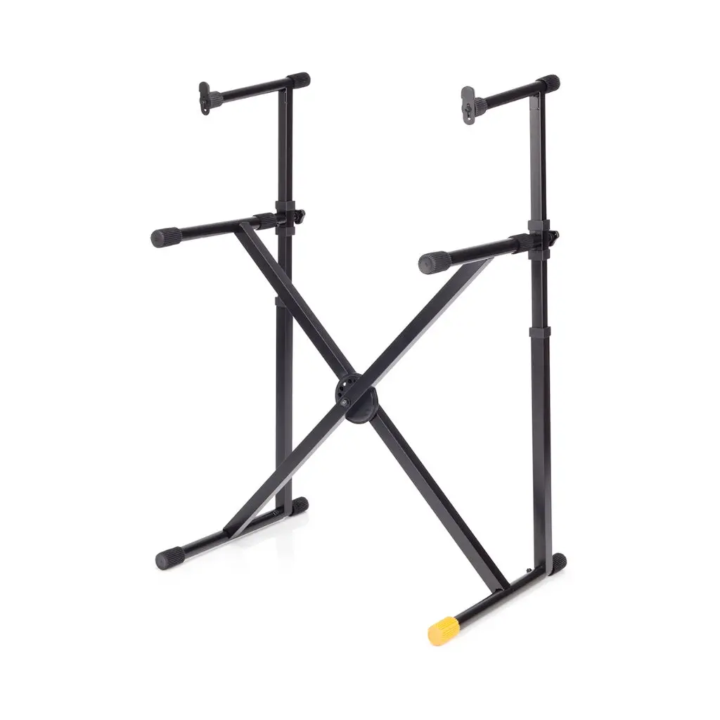Hercules Ks210b X Double Braced  2 Tier Keyboard Stand 1