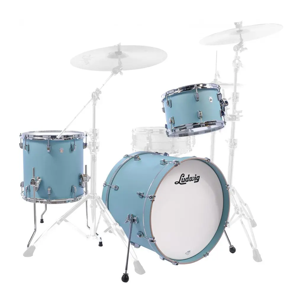 Ludwig Neusonic 22" 3 Piece Shell Pack - Skyline Blue 1