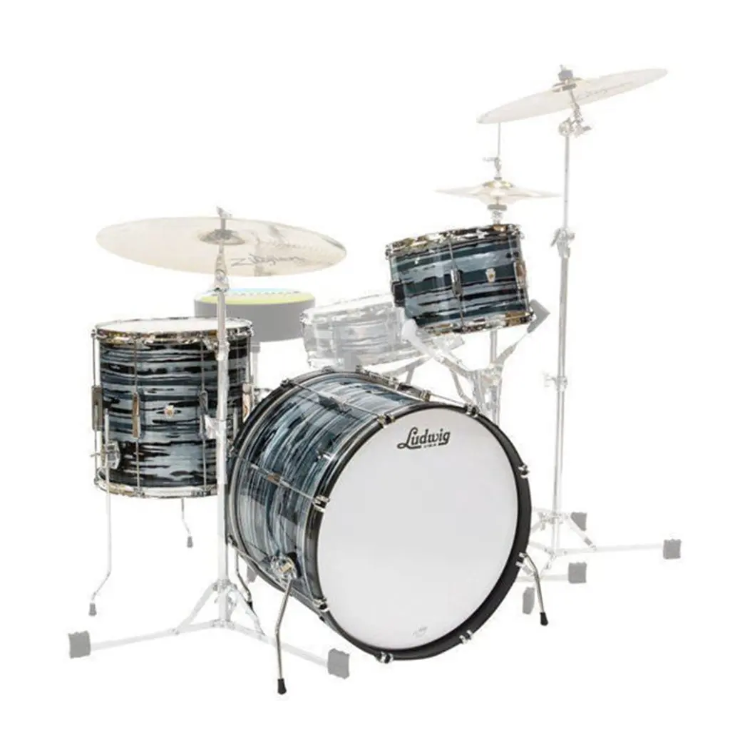 Ludwig Club Date 20" Downbeat 3-Piece Shell Pack - Blue Strata 1