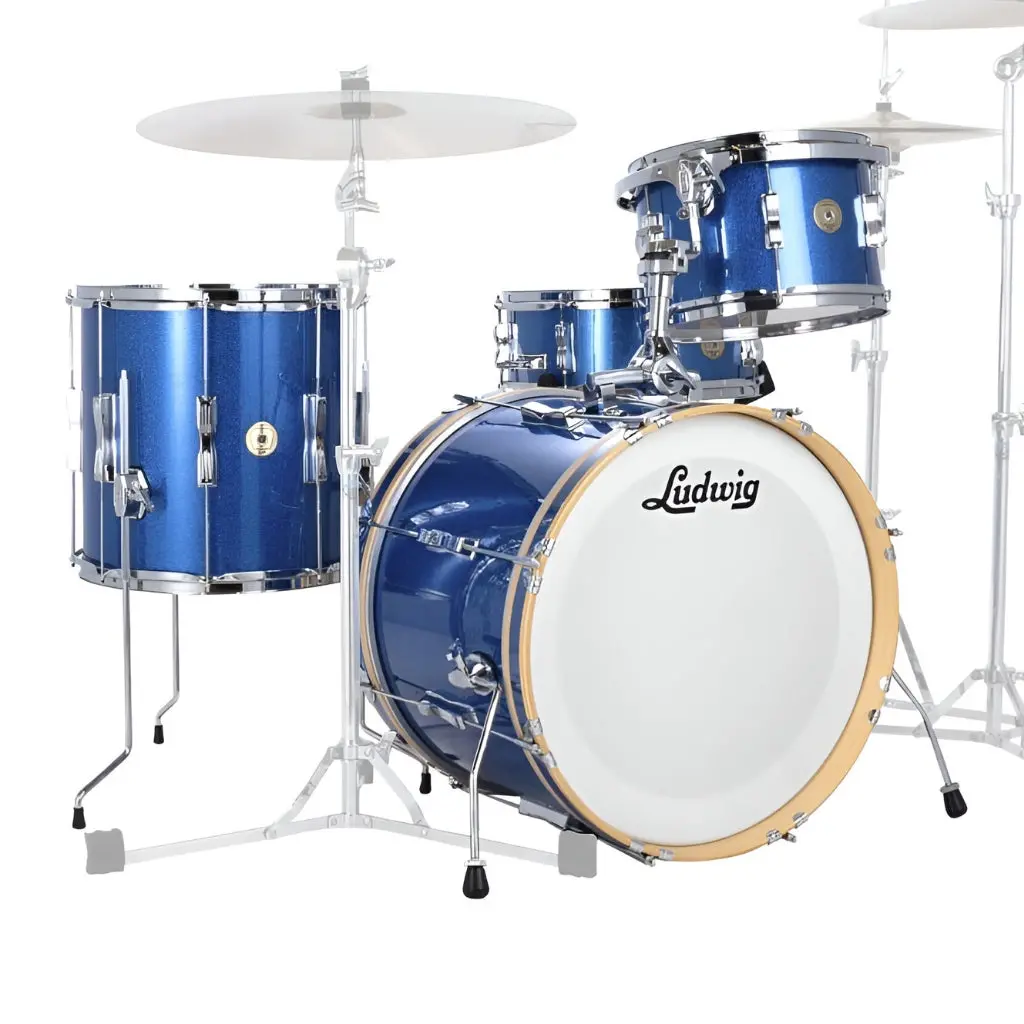 Ludwig Continental Club Fab Plus Shell Pack - Blue Sparkle 1