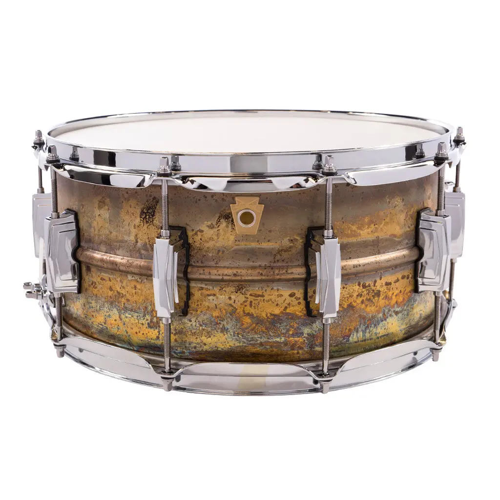 Ludwig Raw Brass Phonic Snare Drum - 14"X6.5" 1