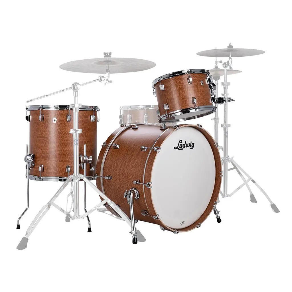 Ludwig Neusonic 22" 3 Piece Shell Pack - Satin Wood 1