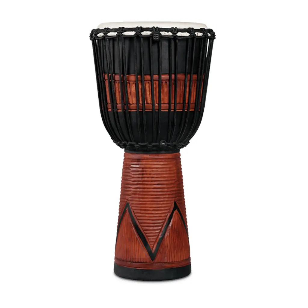 Lp World Beat Wood Art Large Djembe Black 1