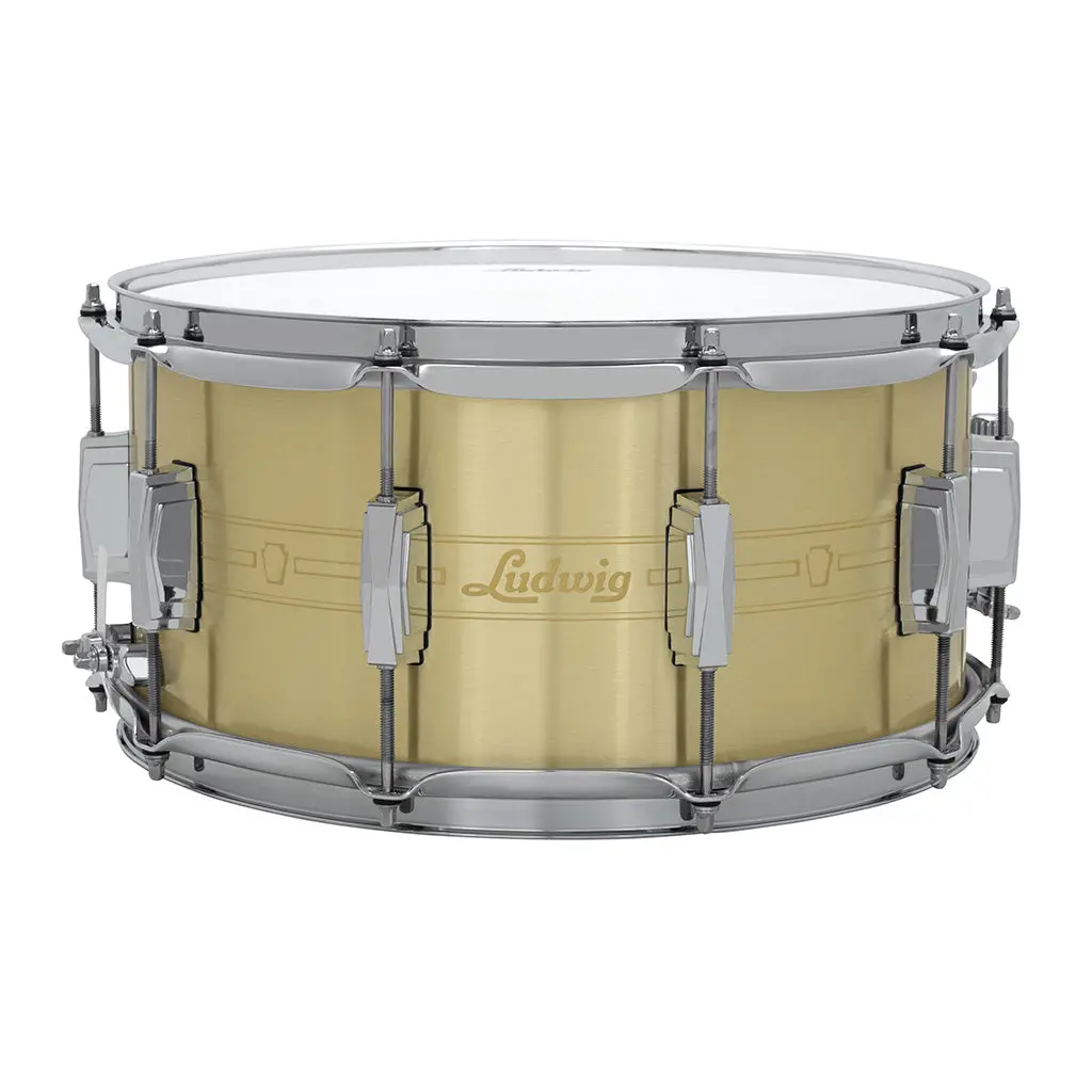 Ludwig Heirloom Brass Snare Drum - 14"X7" 1