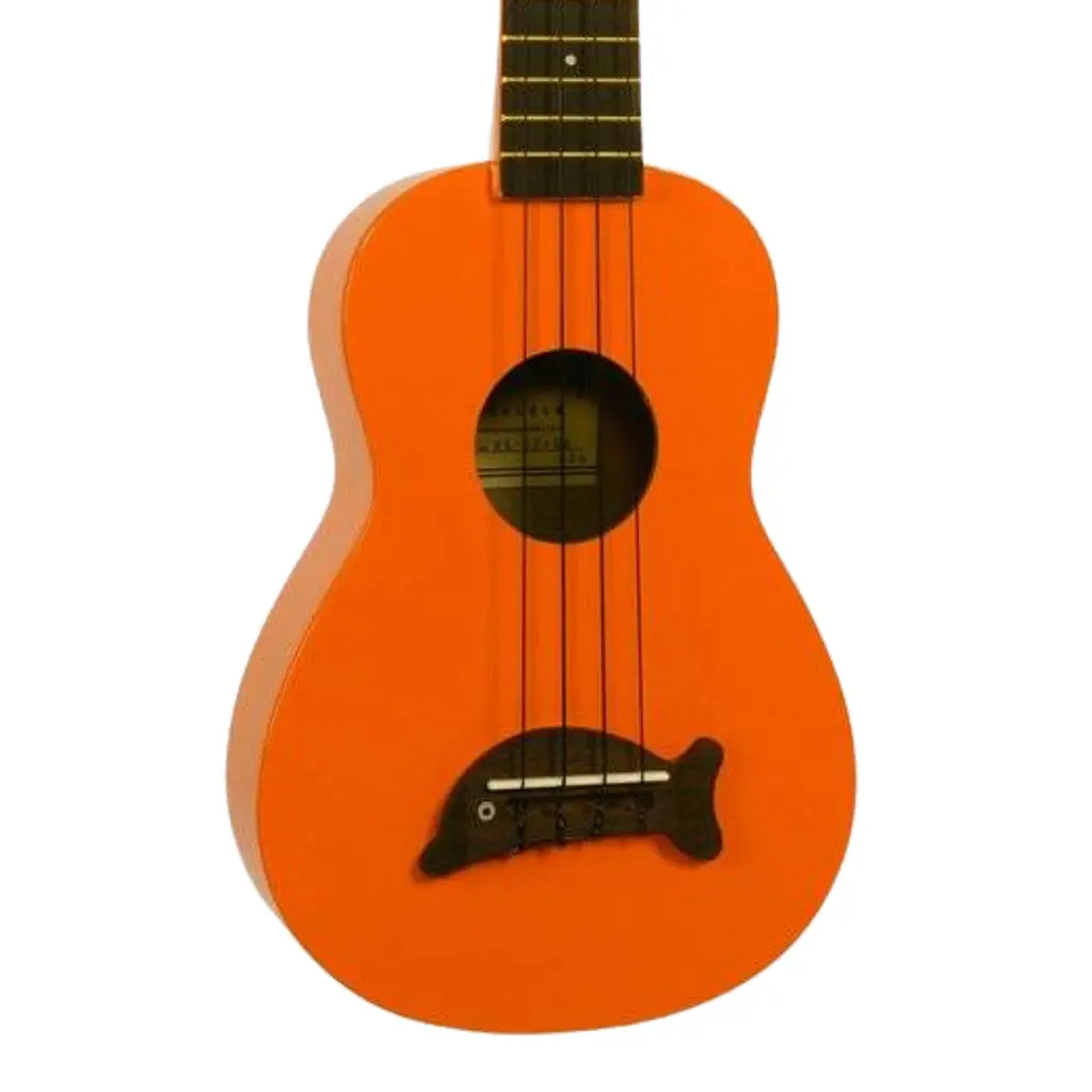 Makala Soprano Ukulele Dolphin Bridge - Orange 1
