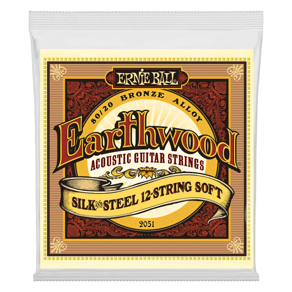 Ernie Ball Earthwood Silk And Steel Soft 12-String 80/20 Bronze Acoustic Guitar String, 9-46 Gauge 1