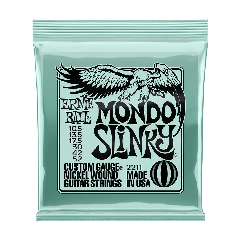 Ernie Ball Mondo Slinky Nickel Wound Electric Guitar Strings, 10.5-52 Gauge 1