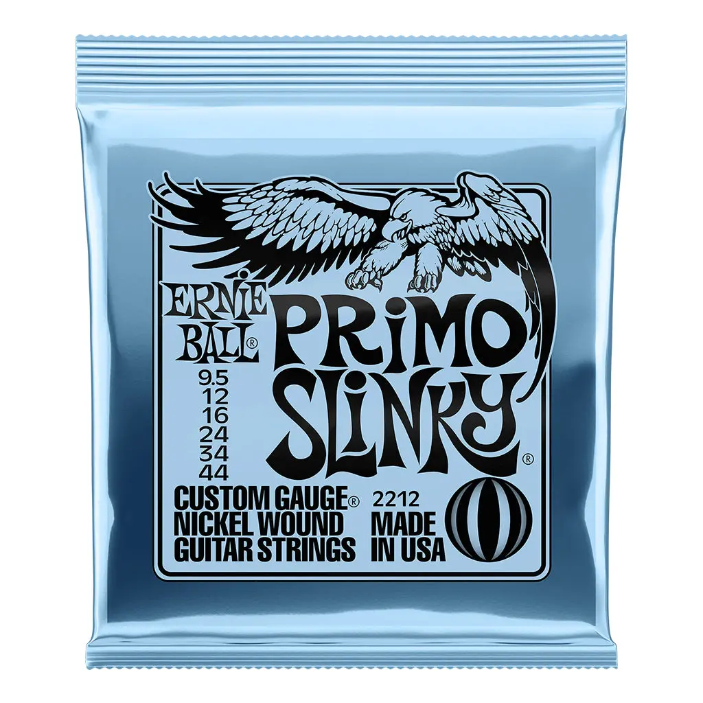 Ernie Ball Primo Slinky Nickel Wound Electric Guitar Strings, 9.5-44 Gauge 1