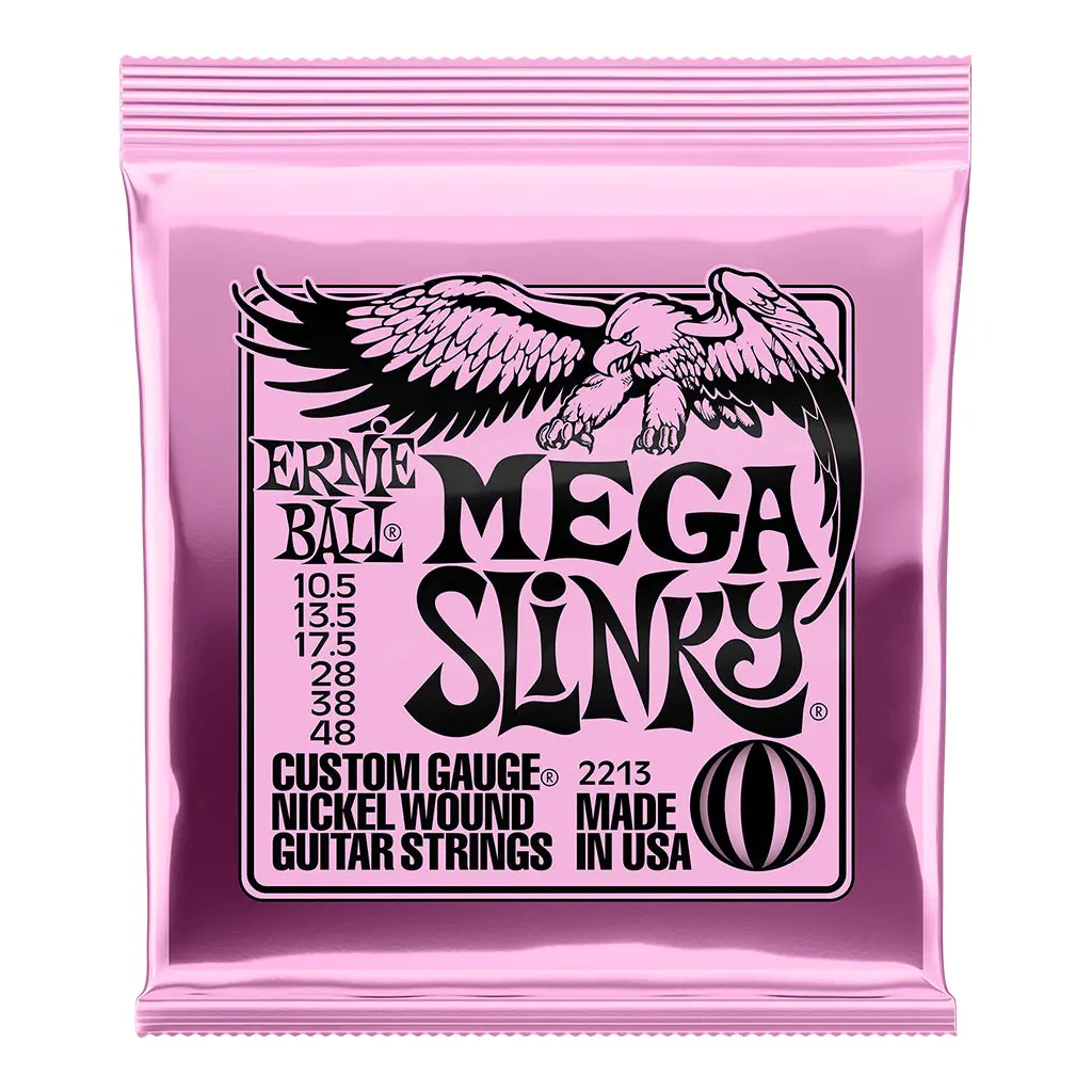Ernie Ball Mega Slinky Nickel Wound Electric Guitar Strings, 10.5-48 Gauge 1