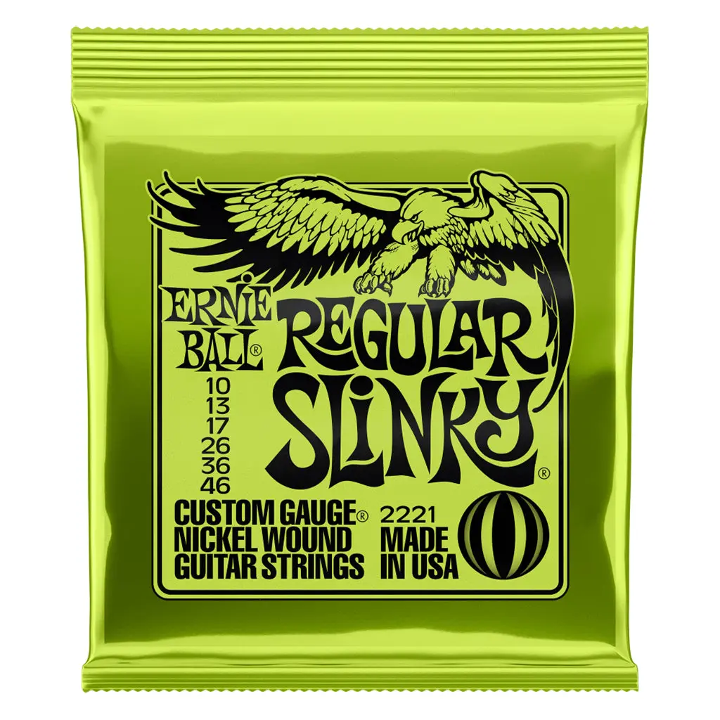 Ernie Ball Regular Slinky Nickel Wound Electric Guitar Strings, 10-46 Gauge 1