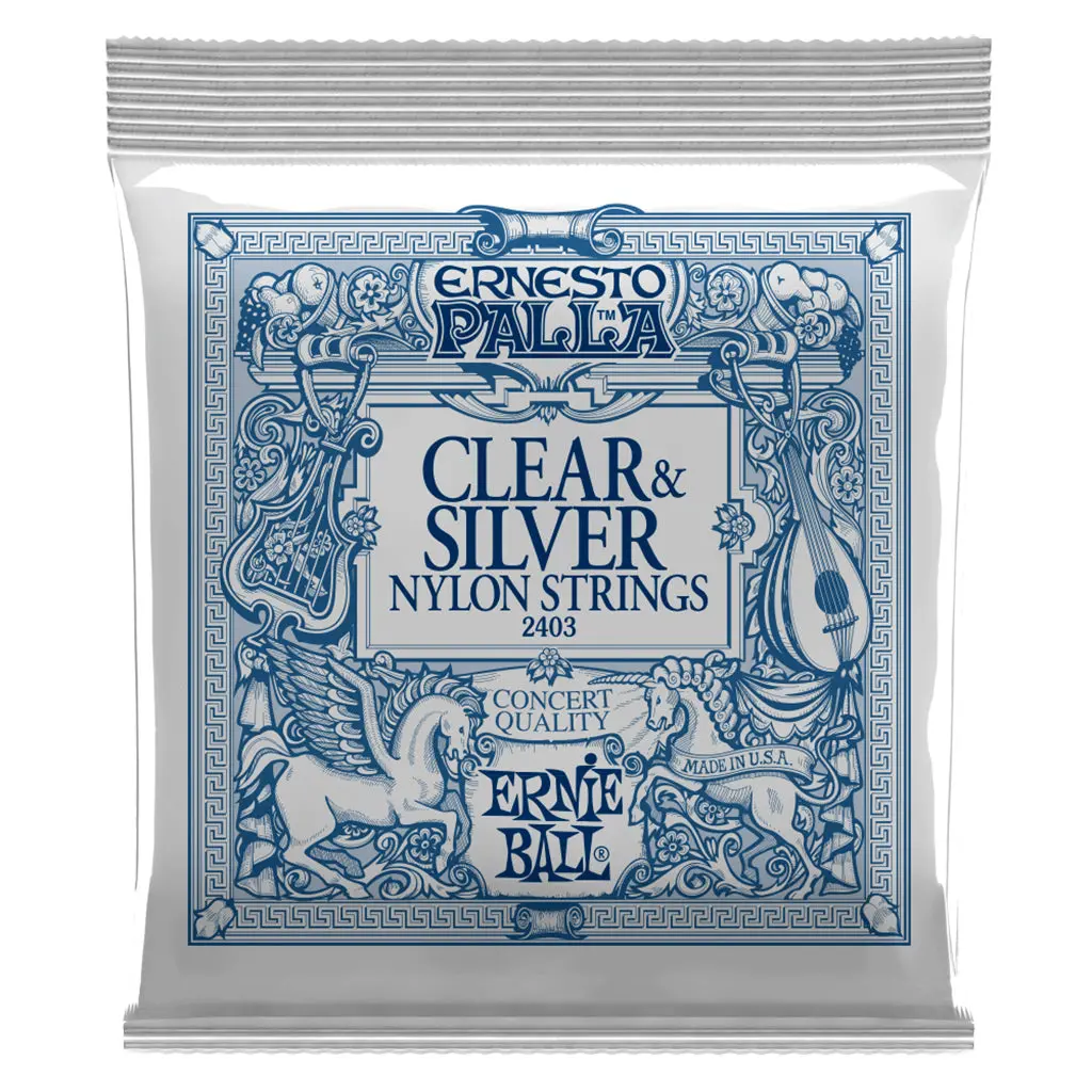 Ernie Ball Ernesto Palla Clear And Silver Nylon Classical Guitar String 1