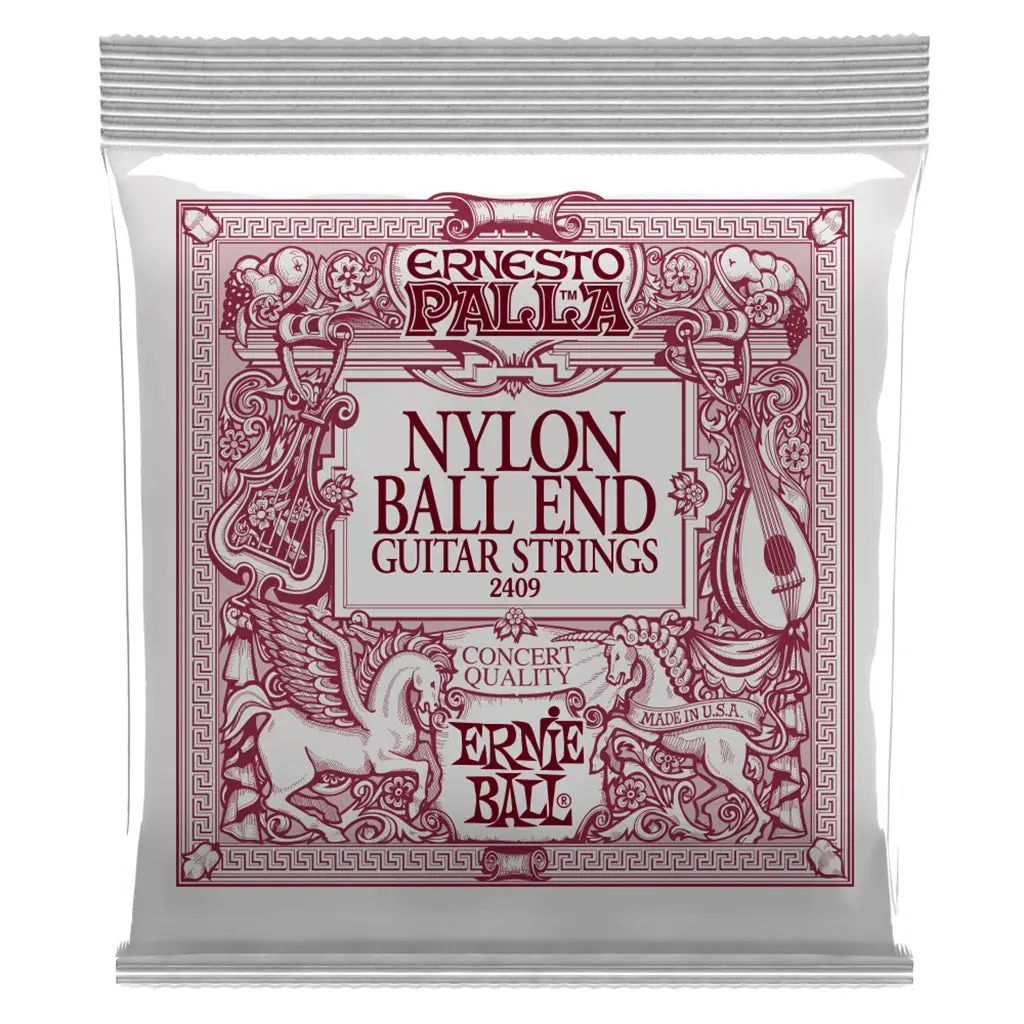 Ernie Ball Ernesto Palla Black And Gold Ball-End Nylon Classical Guitar String 1