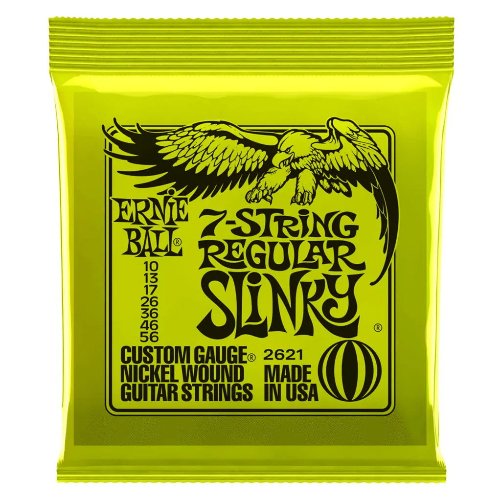Ernie Ball Regular Slinky 7-String Nickel Wound Electric Guitar Strings 1