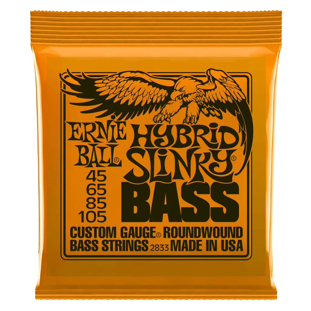 Ernie Ball Hybrid Slinky Nickel Wound Electric Bass Strings, 45-105 Gauge 1