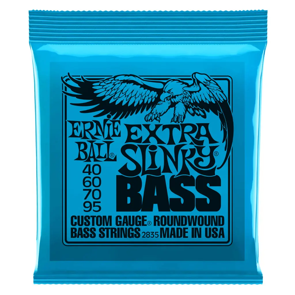 Ernie Ball Extra Slinky Nickel Wound Electric Bass String, 40-95 Gauge 1