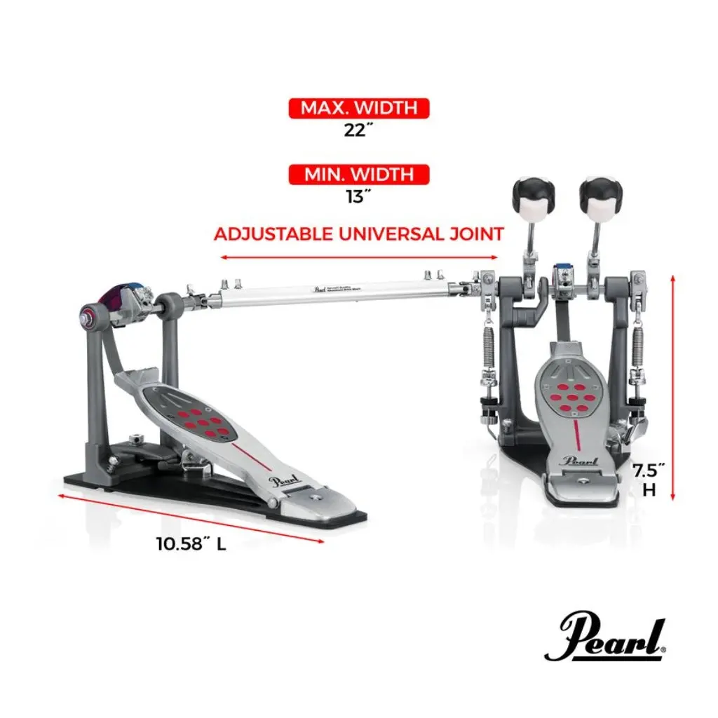 Pearl Eliminator Redline Double Pedal - Belt Drive 2