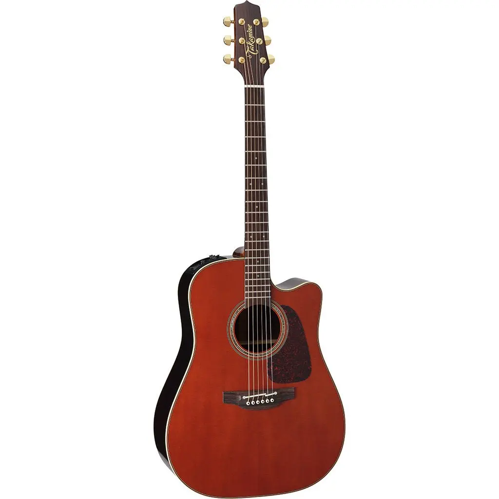 Takamine P5dc-Wb Dreadnought Acoustic Guitar- Whiskey Brown 2