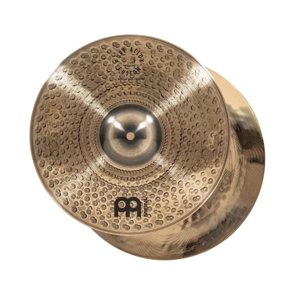Meinl Pure Alloy Custom 14" Medium Thin Hi-Hats 1
