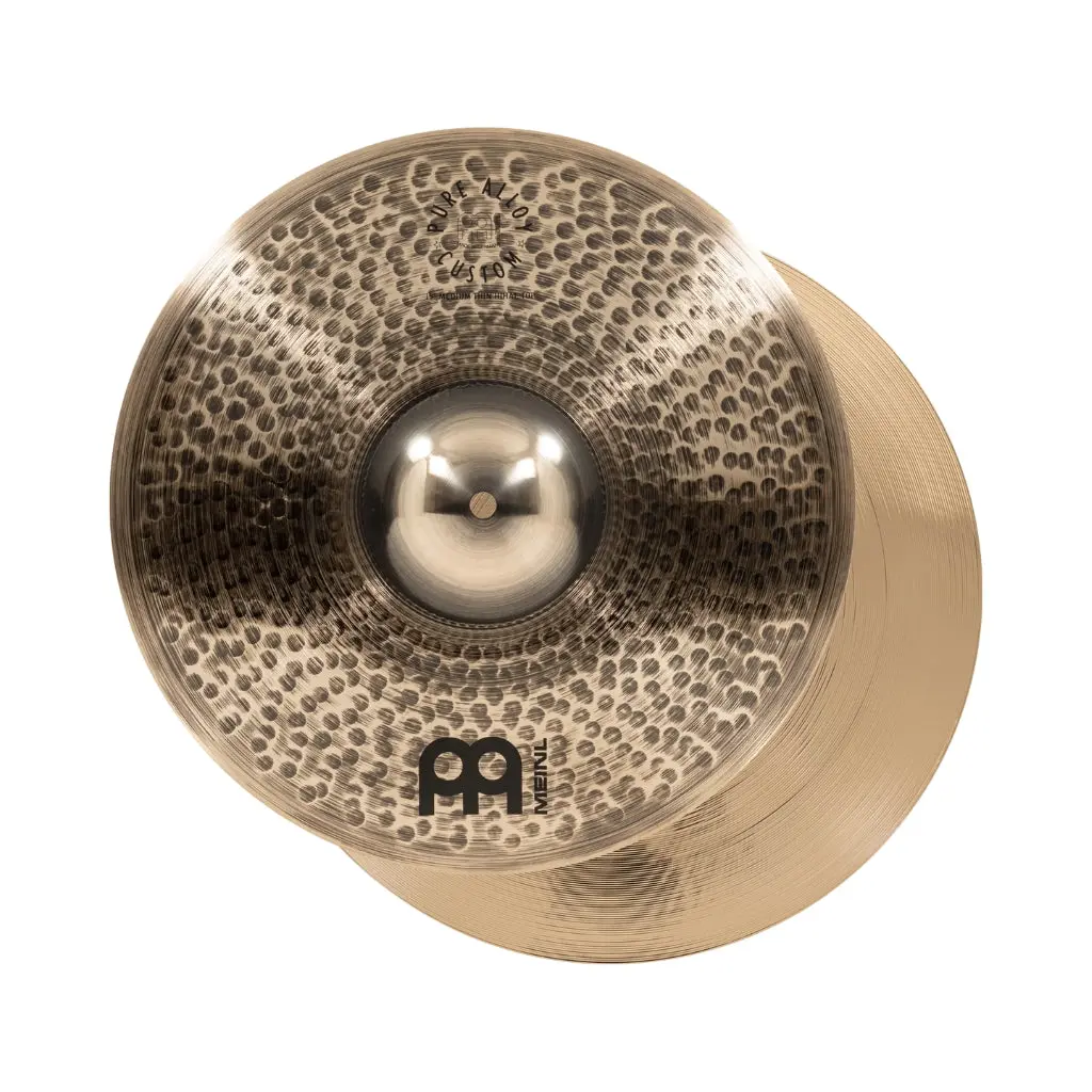 Meinl Pure Alloy Custom 15" Medium Thin Hi-Hats 1