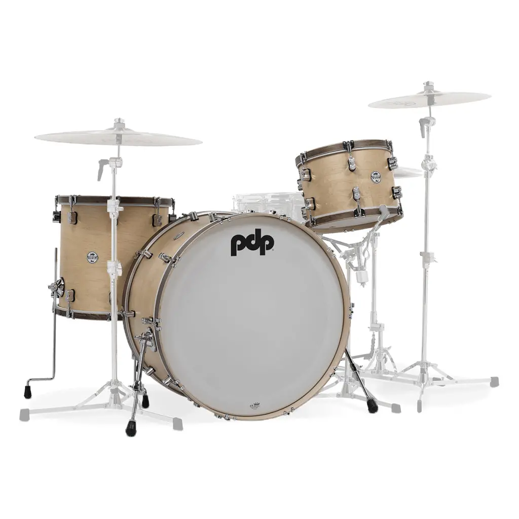 Pdp Concept Maple Classic Shell Pack - 26" 16" 13" - Natural Finish With Wood Hoops 1