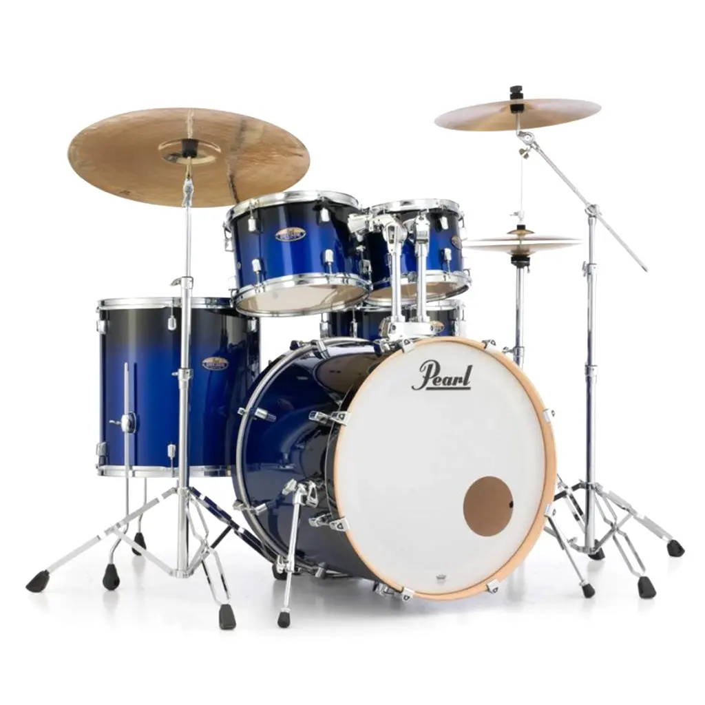 Pearl 22" Decade Maple 5-Piece Drum Kit Package With Zildjian Cymbals (S Series) & Hardware - Kobalt Blue Fade 1