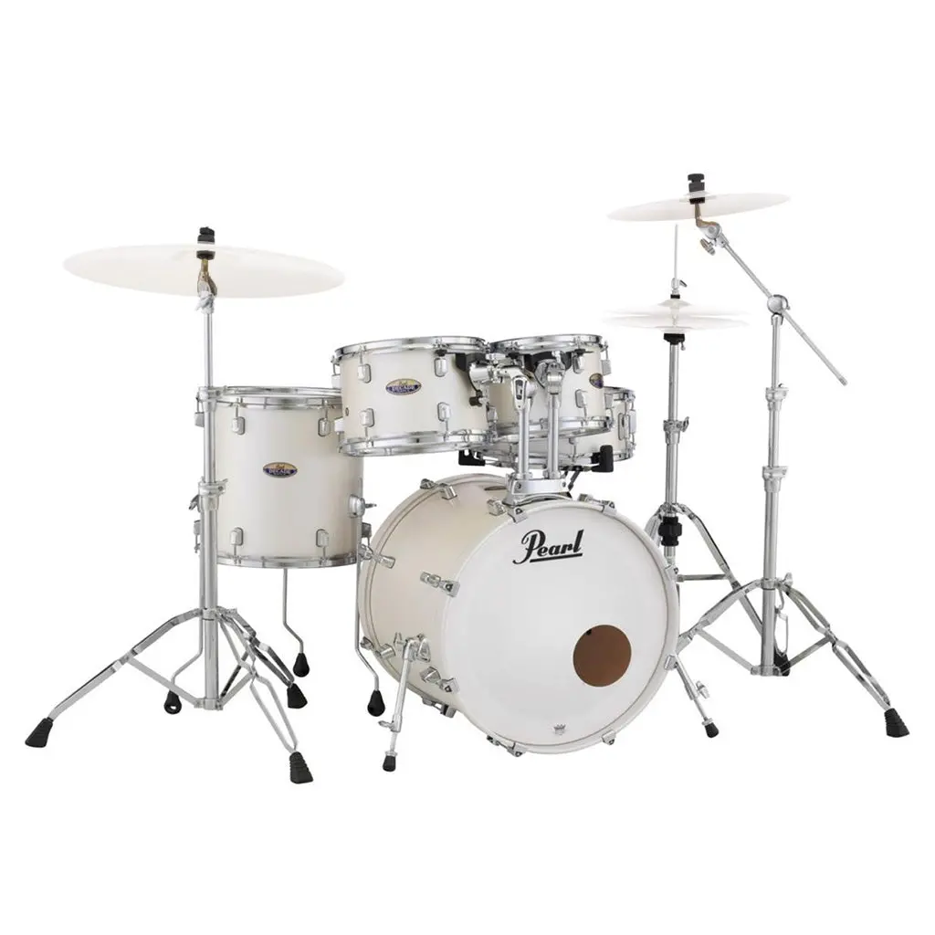 Pearl Decade Maple 22" Fusion Plus Kit With 900 Series Hardware Pack - White Satin Pearl 1