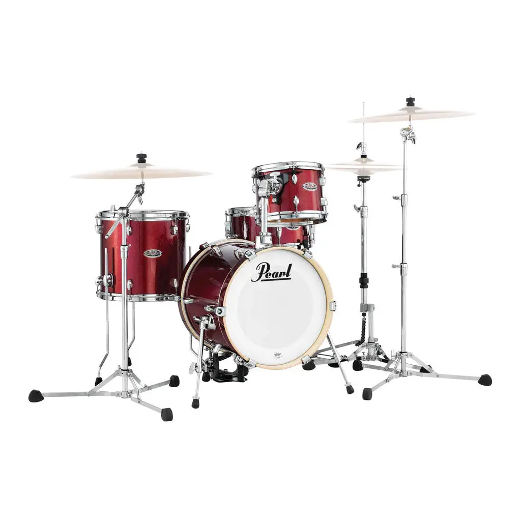 Pearl Midtown 4 Piece Kit W/ Hardware - Black Cherry Glitter 1