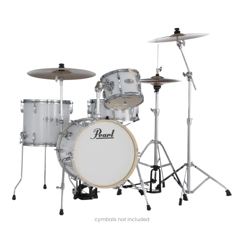 Pearl Midtown Series Mt564c33 4-Piece Drum Set With Hardware - Pure White 1