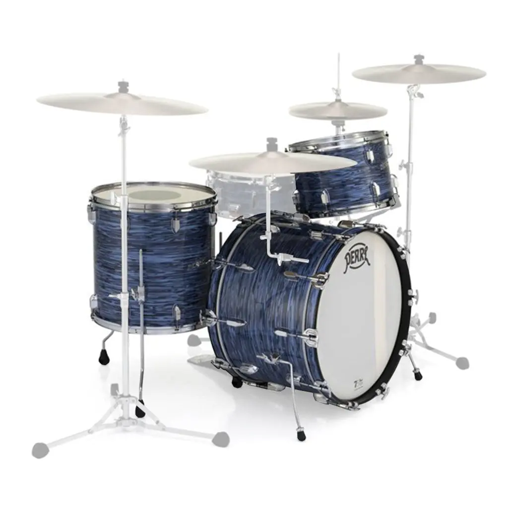 Pearl 75Th Anniversary President Series Deluxe 22" 3-Piece Shell Pack Lauan - Ocean Ripple 1
