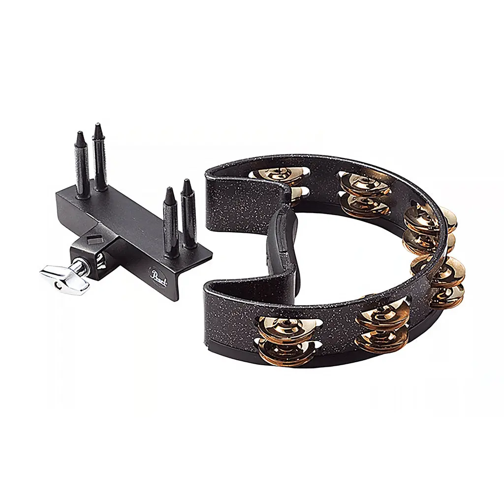 Pearl Quickmount Tambourine With Brass Jingles 1