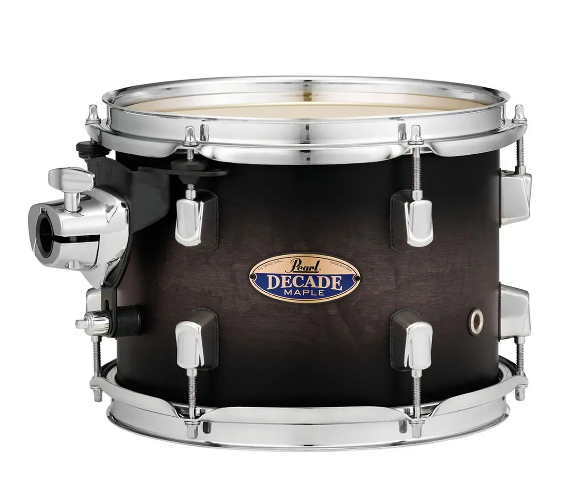 Pearl Decade Maple 12"X8" Tom - Satin Black Burst 1