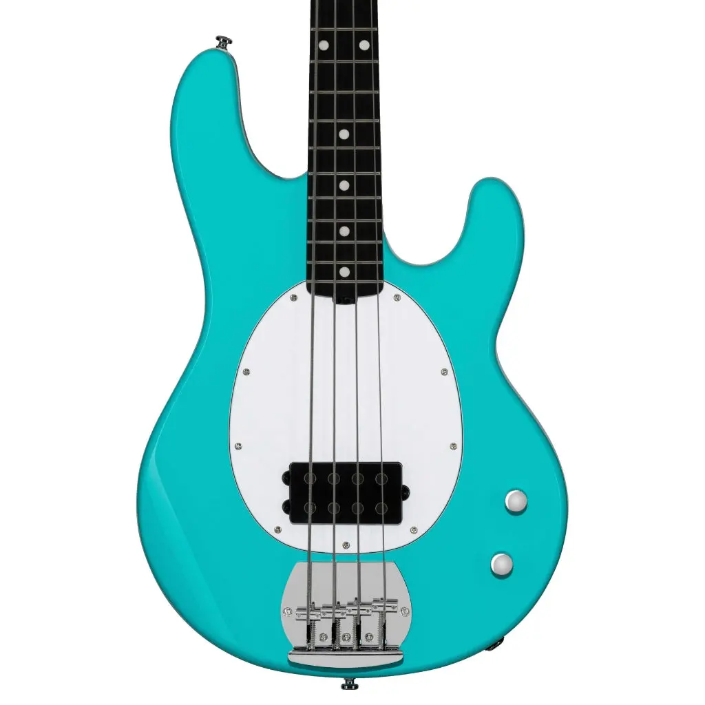 Sterling By Music Man Ray2 Stingray Bass - Electric Blue With Amaranth Neck 1