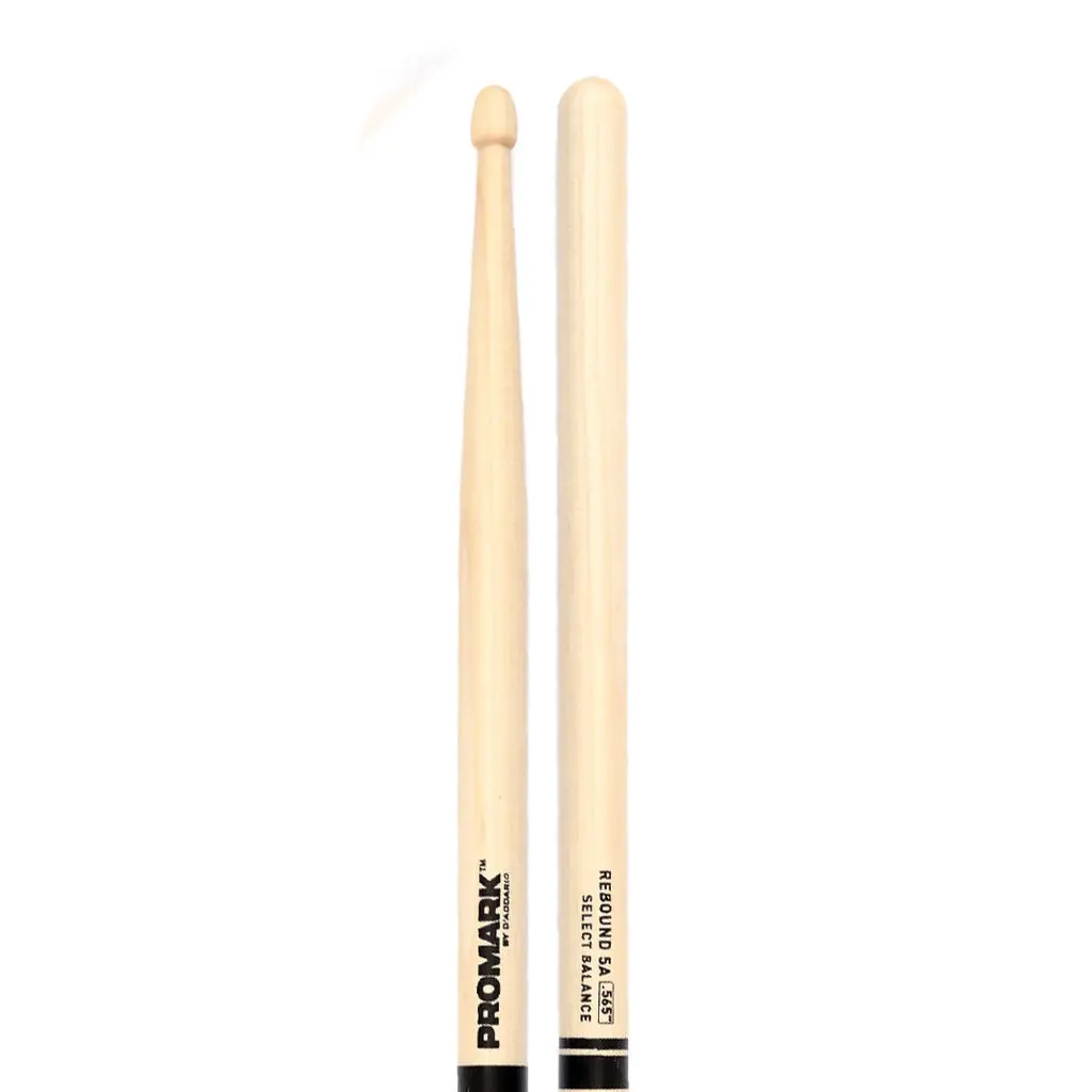 Promark Rebound 5A .565" Hickory Acorn Wood Tip 1