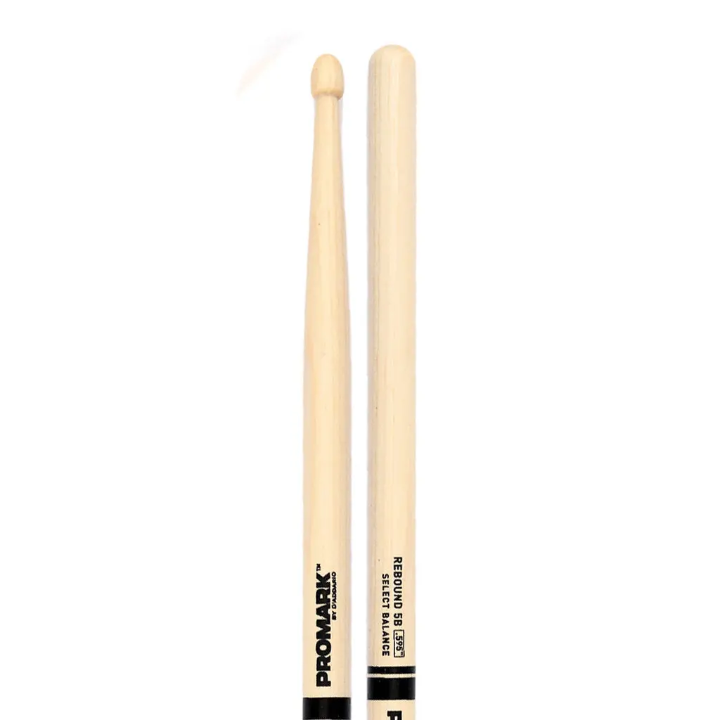 Promark Rebound Rebound 5B .595" Hickory Acorn Wood Tip 1