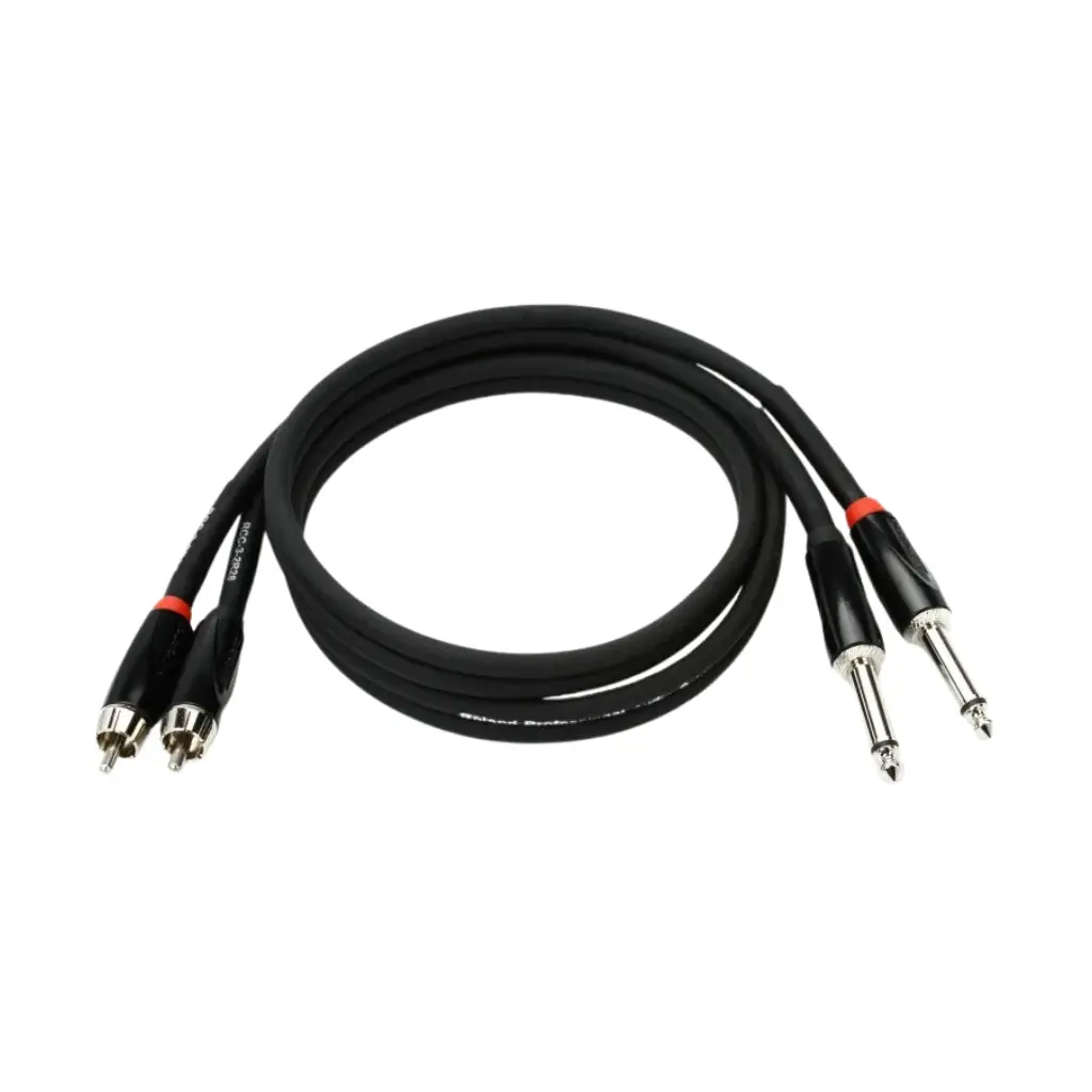 Roland Rcc-3-2R28 Black Series Interconnect Cable 5Ft 1