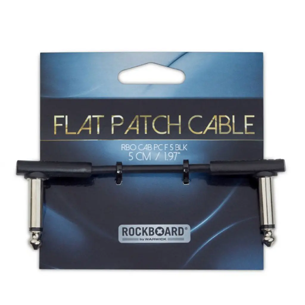 Rockboard Wr-Flatp-5-Bk - Flat Patch Cable Black (5Cm) 1