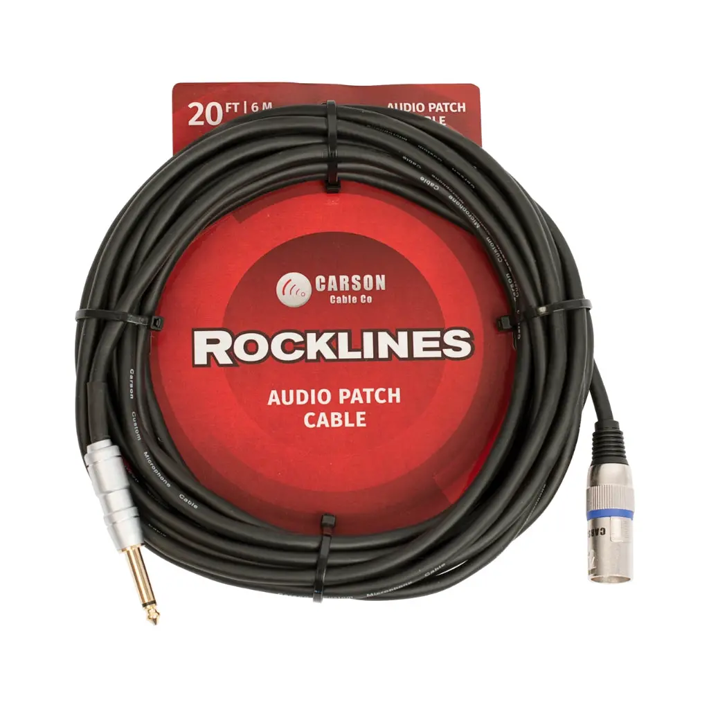 Carson Rocklines Xlr Male To 1/4 Ts Jack - 20Ft 1