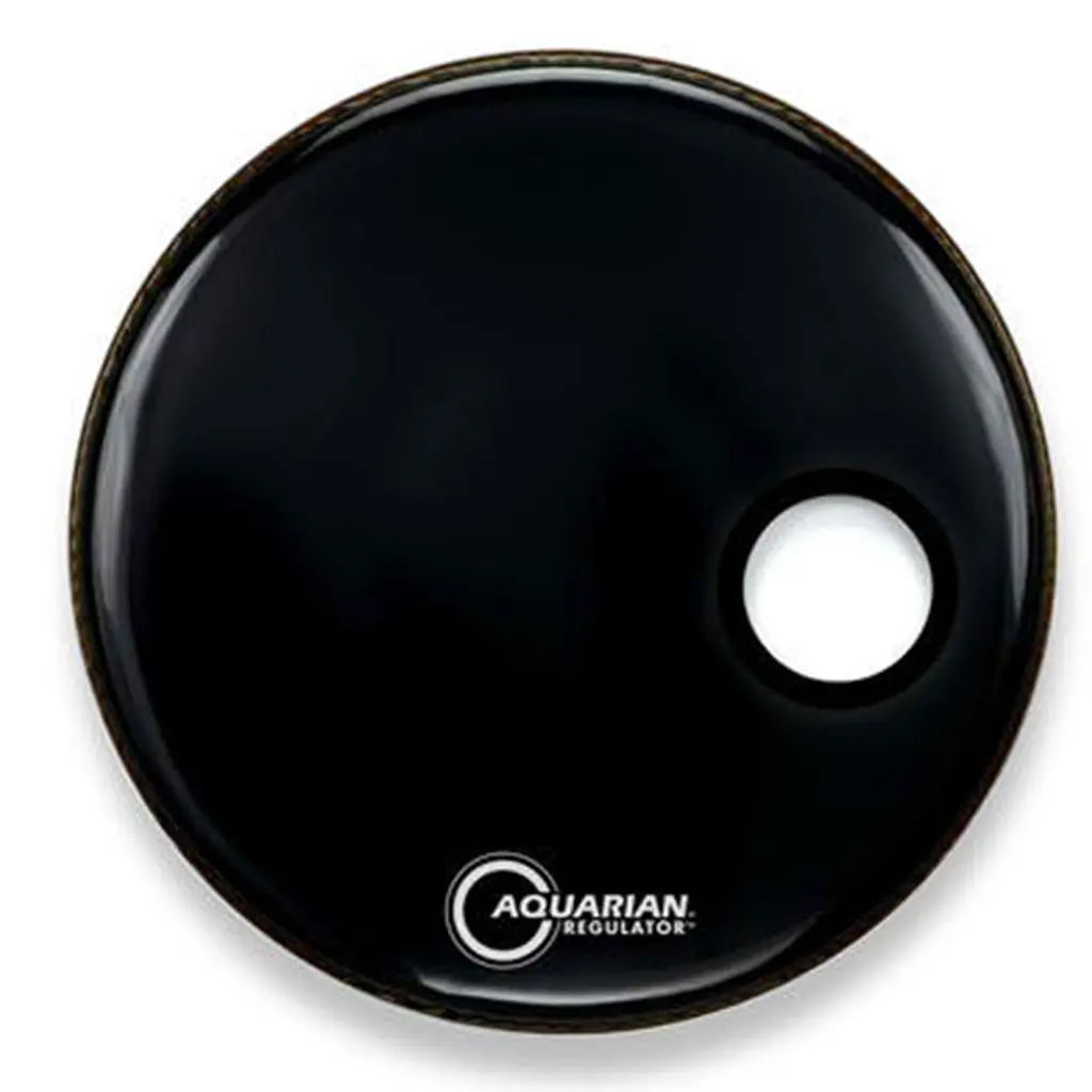 Aquarian Rsm22bk 22" Regulator 4 3/4" Offset Hole - Gloss Black 1