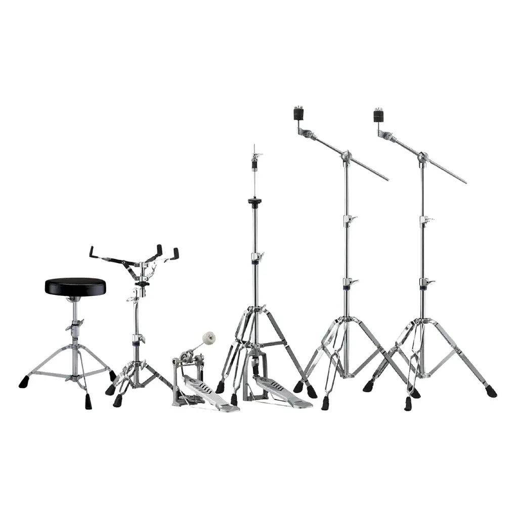 Yamaha Rydeen Fusion Size 5-Piece Complete Drum Set With Hardware And Cymbals - Silver Glitter 2